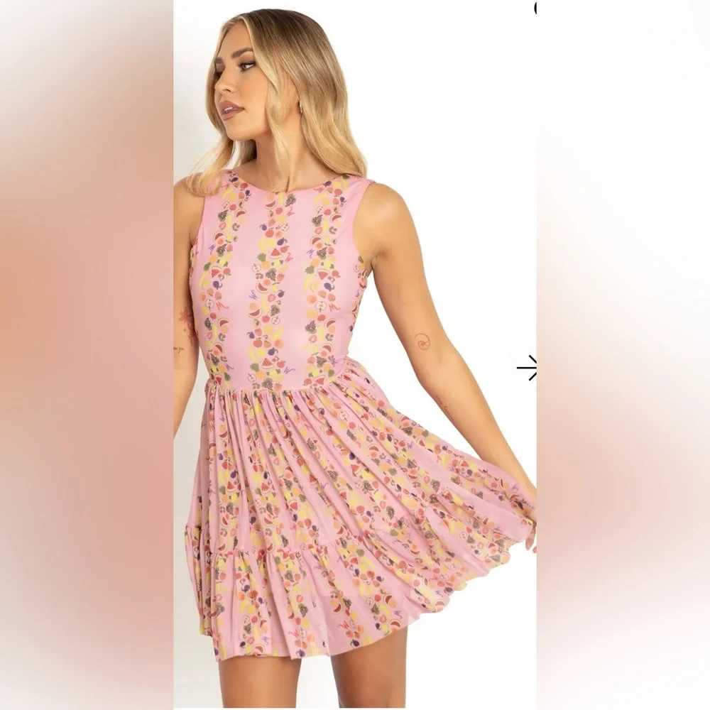 Blackmilk Lickable Wallpaper Bow Back Dress - Limited - Picture 4 of 8